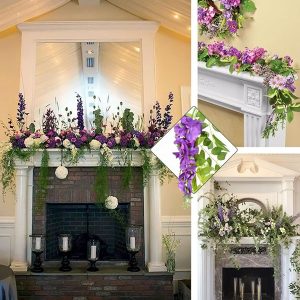 Pnącze ze Sztycznymi Kwiatami Glicynii | WISBLOOM