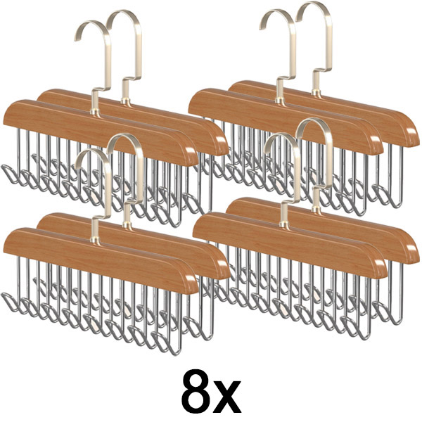 4x Antypoślizgowy Wieszak z 8 Haczykami (2 szt.) | OCTAHANGER